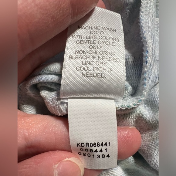 J. Jill Blue/Green Ikat Geometric Maxi Dress Size Small Beach Resort Coastal - Picture 8 of 8